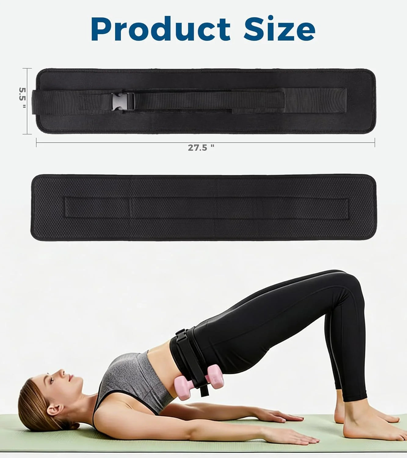Elevate Your Glute Workouts with Our Adjustable Hip Thrust Belt - Comfortable, Slip-Resistant Design for Ultimate Stability and Support!