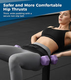 Elevate Your Glute Workouts with Our Adjustable Hip Thrust Belt - Comfortable, Slip-Resistant Design for Ultimate Stability and Support!