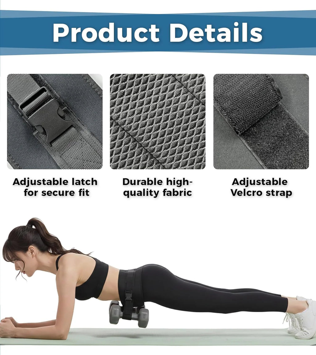Elevate Your Glute Workouts with Our Adjustable Hip Thrust Belt - Comfortable, Slip-Resistant Design for Ultimate Stability and Support!