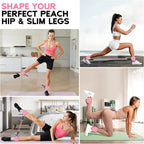 Ankle Resistance Bands with Cuffs, Ankle Bands for Working Out, Resistance Bands for Leg Butt Training Gym Equipment for Kickbacks Hip Gluteus Training Exercises, Ankle Strap with Exercise Bands